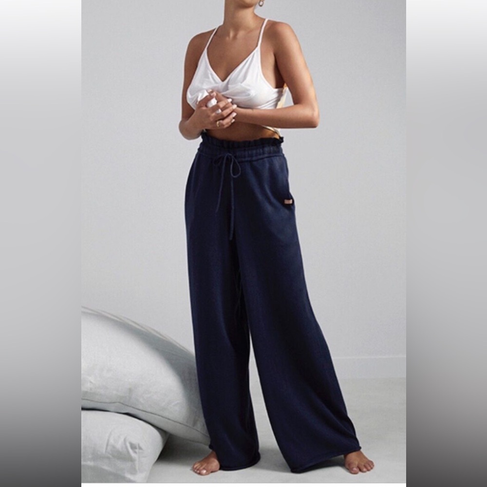 Lunya cotton silk wide leg pants